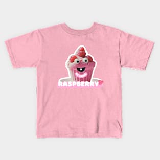 Raspberry sorbet ice cream -funny cartoon Kids T-Shirt
